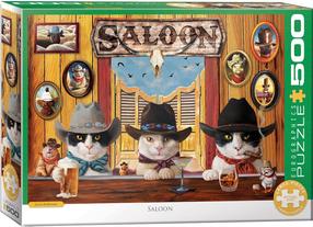 Puzle Eurographics Saloon, 67.6 cm x 48.9 cm, 1000 gab., daudzkrāsaina