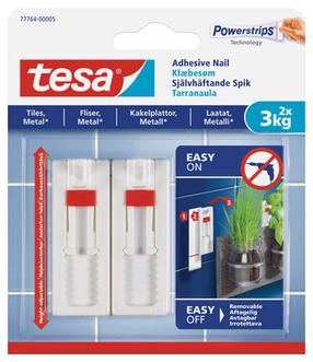 Kabliukai rėmeliui pakabinti Tesa Powerstrips, balta sp.