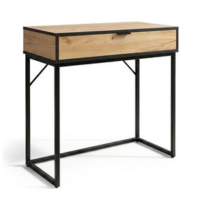 Konsoles galds Akord Modena, melns krās./craft oak, 35 cm x 80 cm x 80 cm