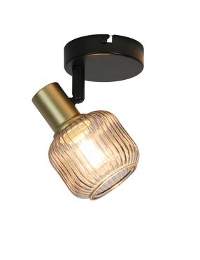 Šviestuvas nukreipiamasis Domoletti Shadow R5021009A-1R, E14, 1 x 10 W, aukso sp. / juoda sp.