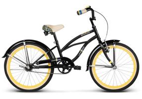 Bērnu velosipēds Legrand Bowman Kids, melna krās./dzeltena krās., 20"