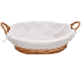 Korv Gerimport, looduslik kuid/kiud, 40 cm x 29 cm, pruun v./valge v.