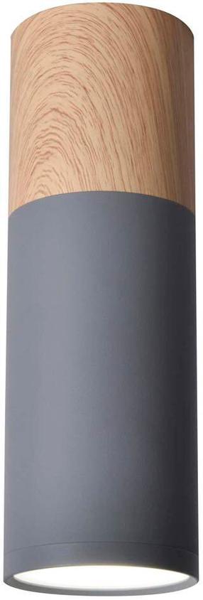 Šviestuvas lubų Candellux Tube, GU10, 1 x 15 W, balta sp. / ruda sp.