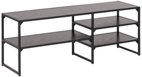 TV staliukas Home4you Seaford, ruda sp./juoda sp., 120 cm x 33 cm x 46 cm