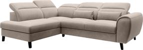 Kampinė sofa Noble Sola 18, šviesiai ruda sp., kairinė, 201 x 255 cm x 100 cm