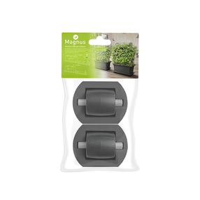 Подставка для цветочных горшков на колесах Plastkon Magnus 4111660, антрацитовый цв., 3.5 см
