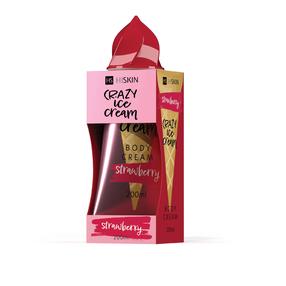 Крем для тела HiSkin Crazy Ice Cream Strawberry, 200 мл