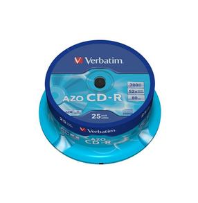 Įrašomas kompaktinis diskas Verbatim, 700 MB, 25vnt.