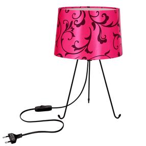 Настольные лампы Candellux Lighting Elva 41-35851, E14, 40Вт, розовый цв./черный цв.