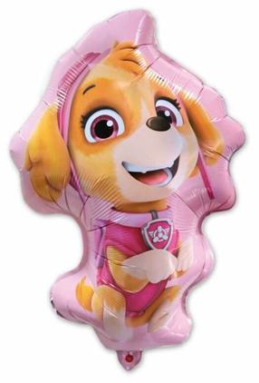 Õhupall erikujuga GoDan Paw Patrol Skye, roosa v./mitmevärviline