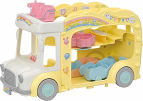 Автомобиль для куклы Sylvanian Families Rainbow Fun Nursery 5744, многоцветный