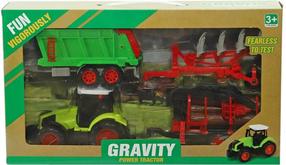 Rotaļu transportlīdzekļu komplekts Gravity Power Tractor, daudzkrāsaina