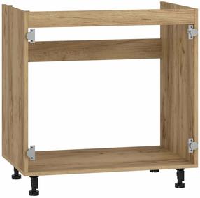 Karkasas, spintelei po kriaukle Vento DK-80/82, 52 cm x 80 cm, 82 cm, craft oak sp.