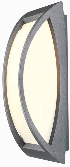 Уличный настенный светильник SLV Meridian 2, 25Вт, E27, IP54, aнтрацит цв., 14 см x 38 см