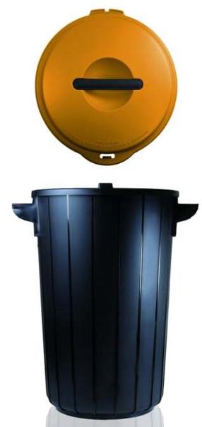 Atkritumu tvertne Gio'Style Ecosolution 5760053, dzeltens krās./tumši pelēka krās., 35 l, 54 cm x 37.5 cm