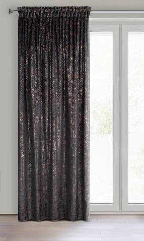 Naktinė užuolaida ZDQ-03, juoda sp./šampano sp., 135 cm x 270 cm
