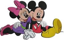 Dekoratyvinis lipdukas Disney Mickey & Minnie, 42 cm x 26 cm
