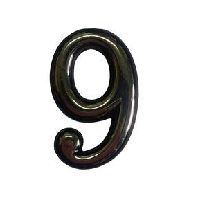 Uksenumber Okko CR 9, 5 cm, plastik, kroom v.