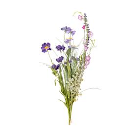 Dirbtinių gėlių puokštė Domoletti, rožinė sp./violetinė sp., 61 cm