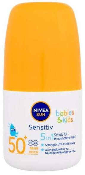 Krēms iedeguma kopšanai ķermenim Nivea Sun Babies & Kids Sensitive SPF50+, 50 ml