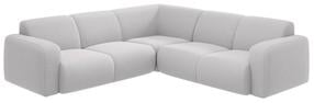 Kampinė sofa Micadoni Molino Boucle, šviesiai pilka sp., 252 x 252 cm x 75 cm