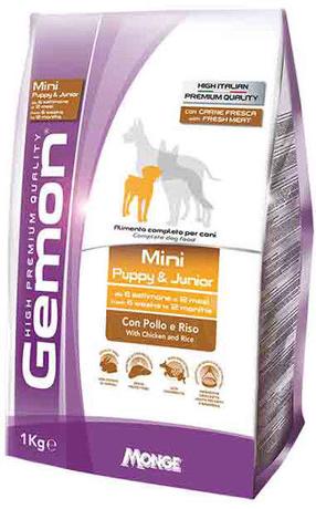 Sausas šunų maistas Monge Gemon Dog Mini Puppy & Junior, 3 kg