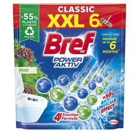 WC valiklis - gaiviklis Bref Power Aktiv, 50 g, 6 vnt.