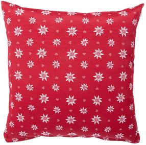 Dekoratyvinė pagalvėlė Home4you Holly 443, balta sp./raudona sp., 45 cm x 45 cm