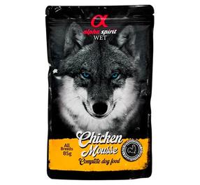 Влажный корм для собак Alpha Spirit Mousse, курица, 0.3 кг