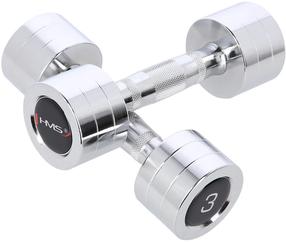 Svarmenų rinkinys HMS Chrome Dumbbells, 2 x 3 kg