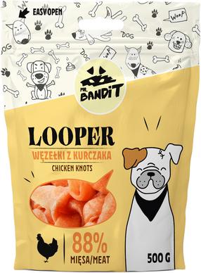 Skanėstas šunims Mr. Bandit Looper Chicken Knots, vištiena, 0.5 kg