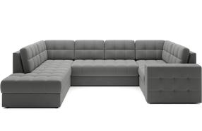 Kampinė sofa - lova Blewett Sola, pilka sp., kairinė, 299 x 198 cm x 87 cm