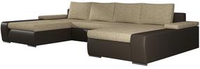 Kampinė sofa Marino Berlin 03, Soft 66, šviesiai ruda sp./tamsiai ruda sp., 200 x 363 cm x 88 cm