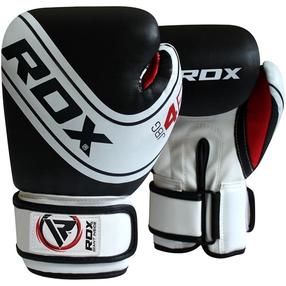 Prece ar bojātu iepakojumu. Boksa cimdi RDX JBG 4 B-6oz, balta krās./melna krās., 6 oz