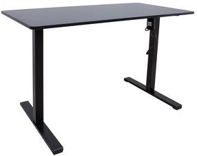 Kompiuterio stalas reguliuojamo aukščio Home4you Ergo Optimal K18702, 120 cm x 60 cm, 71 - 116 cm, juoda sp.