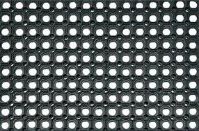 Durvju paklājs Honeycomb, melna krās., 100 cm x 50 cm x 2 cm