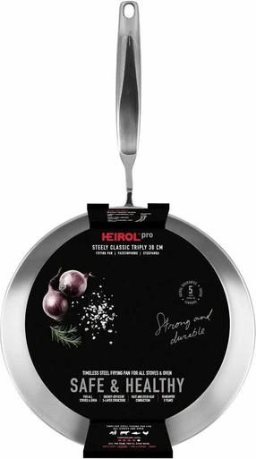 Keptuvė Heirol Steely Classic Triply, Ø 30 cm, nerūdijantysis plienas