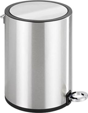 Мусорное ведро NoName 520697, серебристый цв., 3 л, 25.5 см x 18.5 см