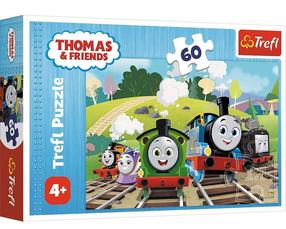 Dėlionė Trefl Thomas And Friends Tom On A Trip 17379, 22 cm x 33 cm, 60 vnt., įvairių spalvų