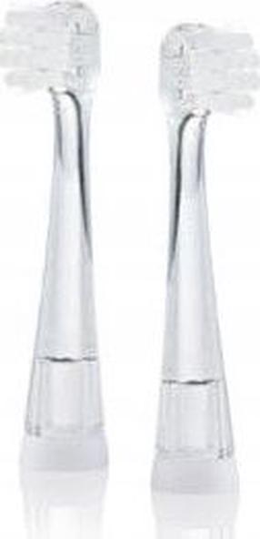 Elektrinio dantų šepetėlio galvutė BabySonic Brush Baby, skaidri sp., 2 vnt.