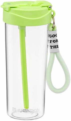 Gertuvė Ambition Sporty, skaidri sp./žalia sp., plastikas, 0.7 l