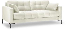 Sofa Micadoni Home Mamaia Velvet, šviesiai ruda sp., 152 x 92 cm x 75 cm