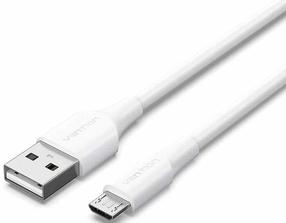 Провод Vention CTIWG, USB Type A/Micro USB-B, 150 см, белый цв.