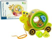 Lavinimo žaislas Muqiy Toys Pull-out sorter Snail, geltona sp.