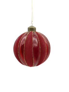 Eglītes rotājums Christmas Touch EBC440271, zelta krās./sarkana krās., 8 cm, stikls