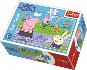 Dėlionė Trefl Peppa Pig A Cheerful Day 314465, 13 cm x 20 cm, 54 vnt., įvairių spalvų