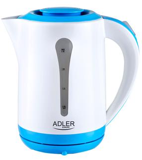 Elektrinis virdulys Adler AD 1244, 1.5 l, mėlyna sp./balta sp.
