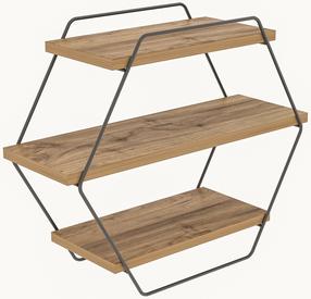 Sieninė lentyna Kalune Design Destan Azra, pušies sp, 52 cm x 20 cm x 60 cm