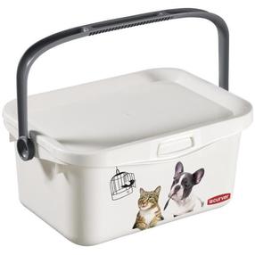 Lemmikloomatoidu säilituskast Curver Multiboxx, 3 l, 18 cm x 26 cm x 11 cm, valge v.