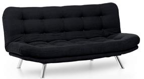 Sofa-lova Hanah Home Misa 3-Seat, juoda sp., 100 x 200 cm x 104 cm